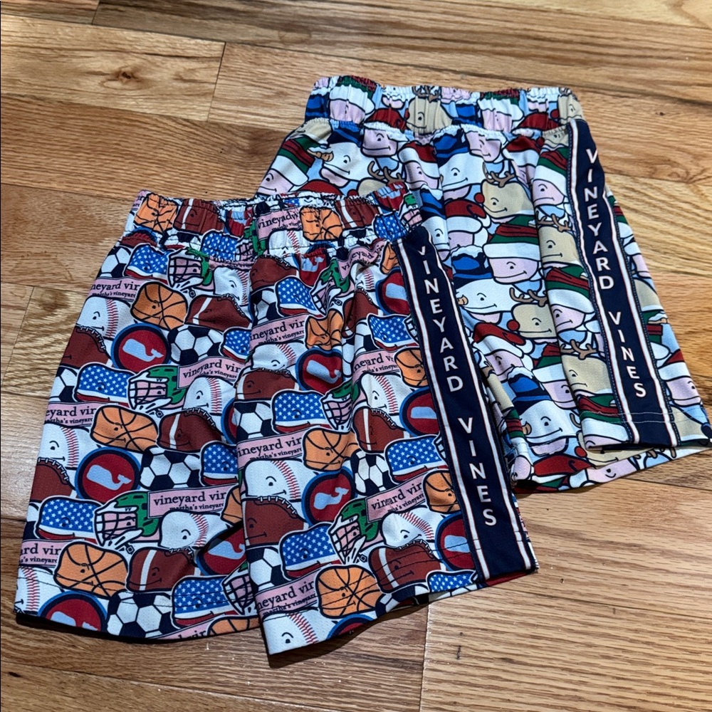 Vineyard Vines Kids' Patterned Athletic Shorts Set